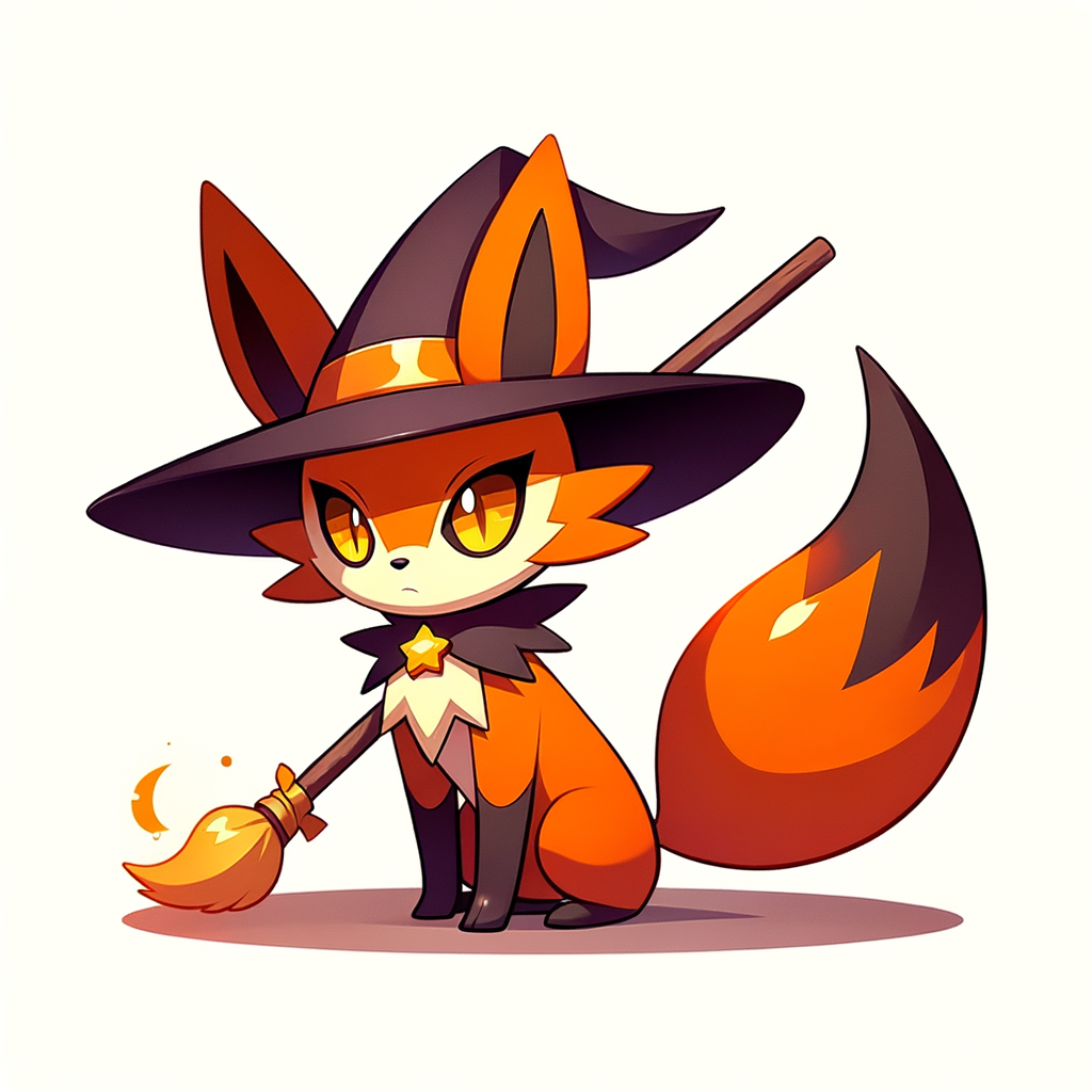 Why didn't Braixen wear a costume for Halloween?
Because she already looks like a witch!🔮😂