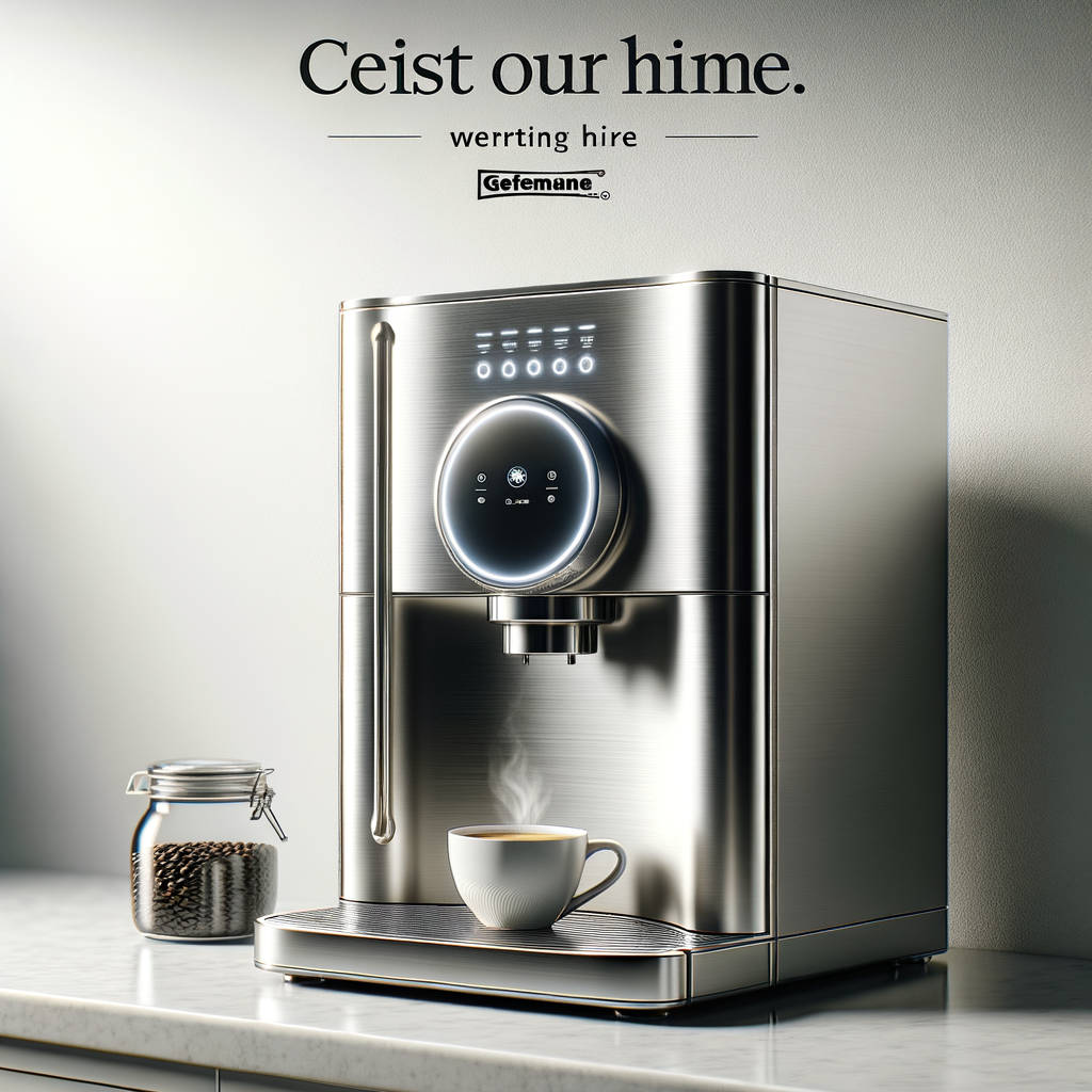 Advertising photo of a Bosch coffee machine, without captions