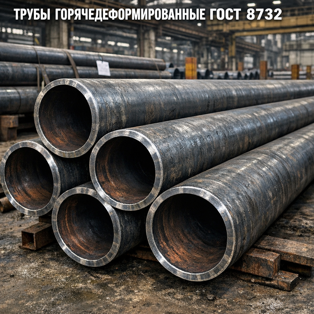 Трубы горячедеформированные ГОСТ 8732 реалистичное фото гипердетализация