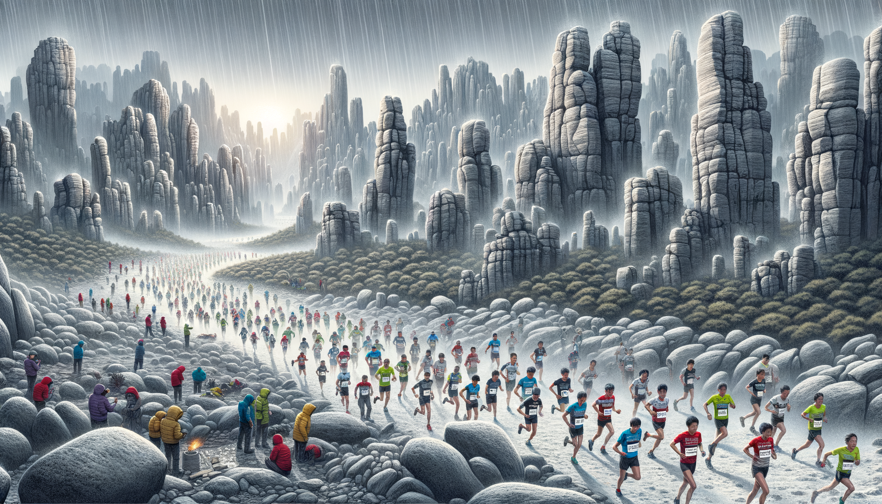 В Каменном лесу Хуанхэ, Китай произошла трагедия. Во время ультрамарафона на 100 километров по пересеченной местности, 21 участник погиб от переохлаждения.